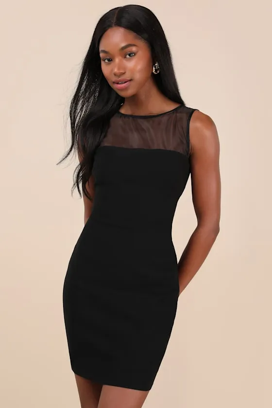 Magalie Black Backless Boat Neck Mini Dress sold by Lulus product image thumbnail 3