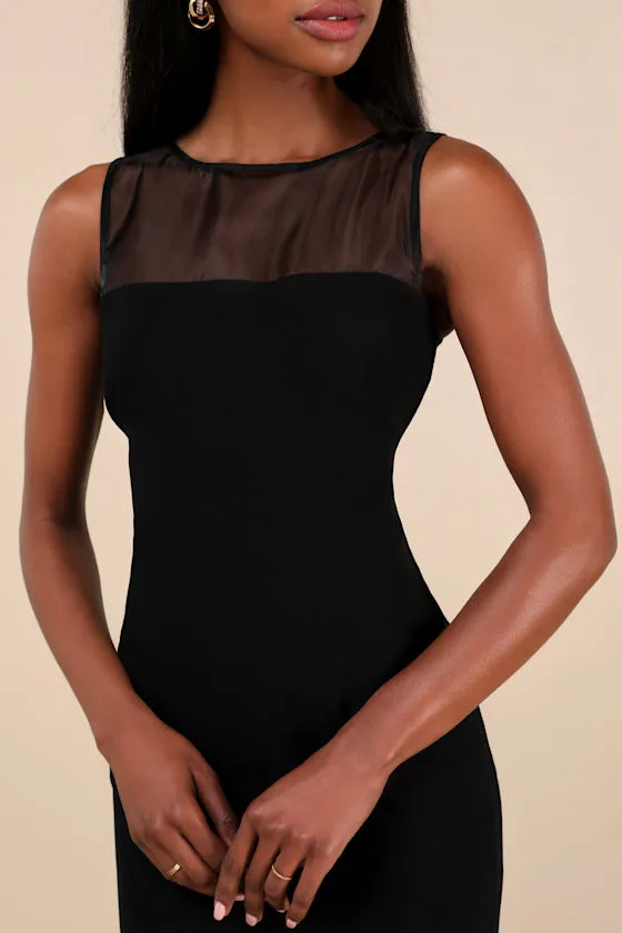 Magalie Black Backless Boat Neck Mini Dress sold by Lulus product image thumbnail 4