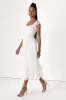 Regal Radiance White Tulle Bustier Midi Dress sold by Lulus