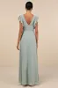 Ravishing Charm Sage Brush Ruffled Wrap High-Low Maxi Dress sold by Lulus