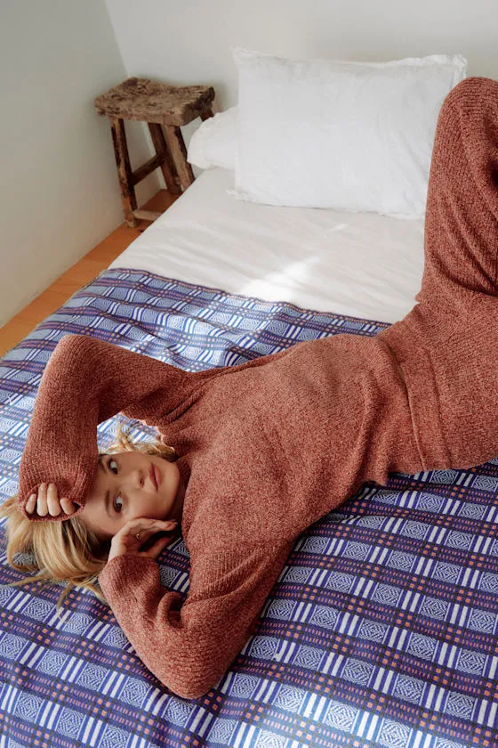 Comfy Cutie Rusty Rose Chenille Sweater sold by Lulus