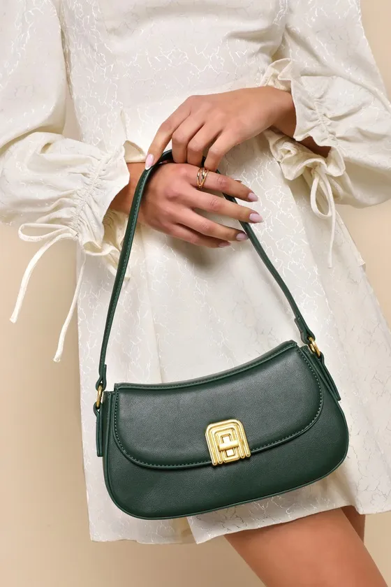 Picturesque Charm Green Vegan Leather Shoulder Bag sold by Lulus product image thumbnail 2