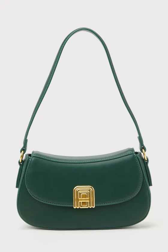 Picturesque Charm Green Vegan Leather Shoulder Bag sold by Lulus product image thumbnail 4
