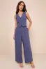 Suits You Perfectly Dark Blue Linen Vest sold by Lulus