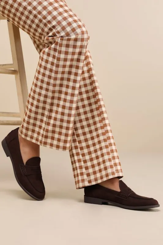 Julius Brown Suede Loafer Flats sold by Lulus