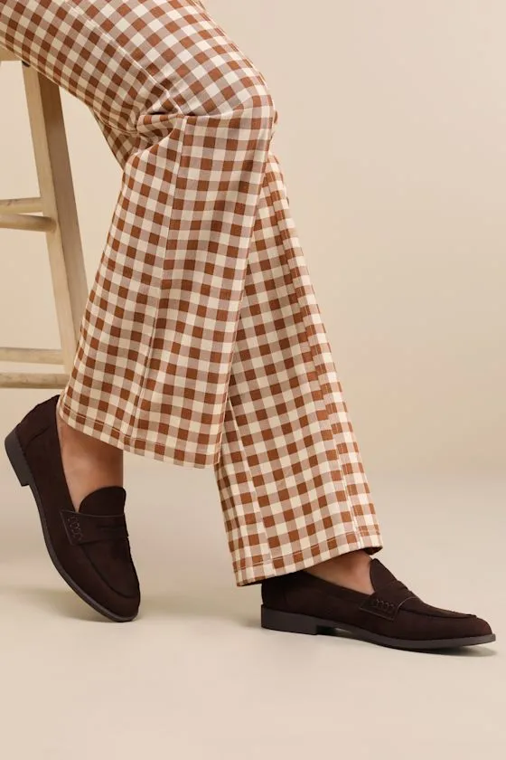 Julius Brown Suede Loafer Flats sold by Lulus