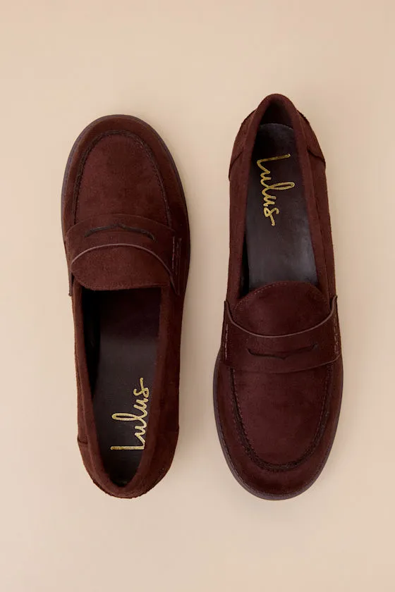 Julius Brown Suede Loafer Flats sold by Lulus product image thumbnail 3