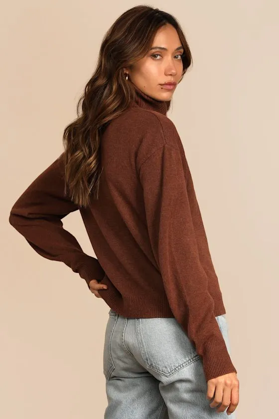 Amazing Memories Brown Cowl Neck Sweater sold by Lulus product image thumbnail 4