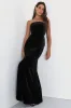 Mesmerizing Elegance Black Velvet Strapless Backless Maxi Dress sold by Lulus