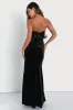 Mesmerizing Elegance Black Velvet Strapless Backless Maxi Dress sold by Lulus