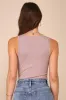 Flattering Essence Taupe Ribbed Knit Bustier-Seamed Bodysuit sold by Lulus