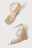Luxxa Gold Strappy Wedge Sandals sold by Lulus