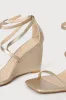 Luxxa Gold Strappy Wedge Sandals sold by Lulus