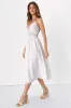 Came to Charm White Burnout Floral Burnout Midi Dress sold by Lulus