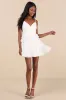 Special Poise White Tulle Pleated Sleeveless Tiered Mini Dress sold by Lulus