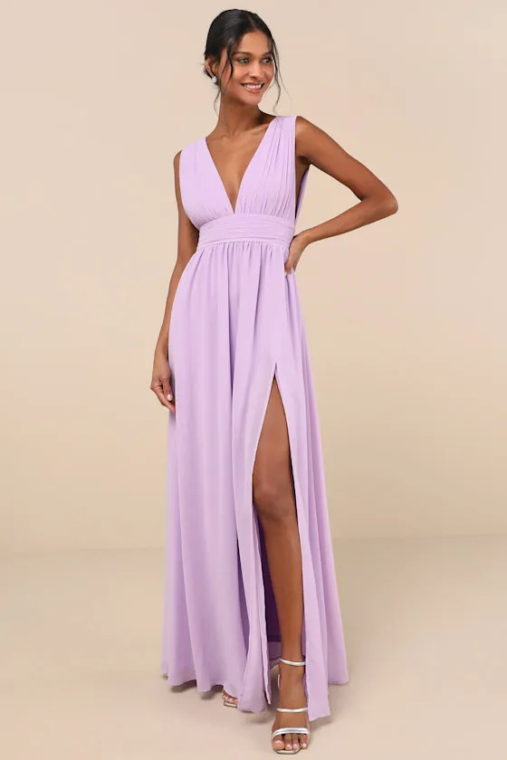 Heavenly Hues Lavender Maxi Dress sold by Lulus