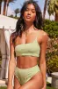 Shine Like the Sun Green Glitter High-Rise Bikini Bottoms sold by Lulus