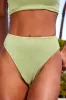 Shine Like the Sun Green Glitter High-Rise Bikini Bottoms sold by Lulus