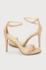 Loveliness Light Nude Ankle Strap Heels sold by Lulus
