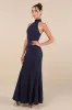 Exceptional Reputation Navy Backless Mermaid Maxi Dress sold by Lulus