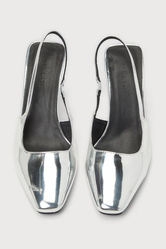Belinda Silver Chrome Slingback Pumps sold by Lulus product image thumbnail 3