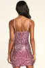 Lost In Your Eyes Magenta Sequin Bodycon Mini Dress sold by Lulus
