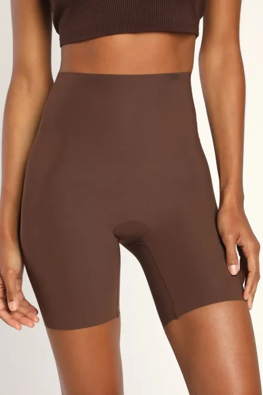 Classic Control Mocha Shapewear Shorts sold by Lulus
