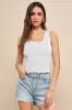 Troublemaker Light Wash Denim Distressed High-Rise Shorts sold by Lulus