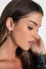 Chic Icon Gold Circular Door Knocker Earrings sold by Lulus