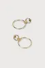 Chic Icon Gold Circular Door Knocker Earrings sold by Lulus