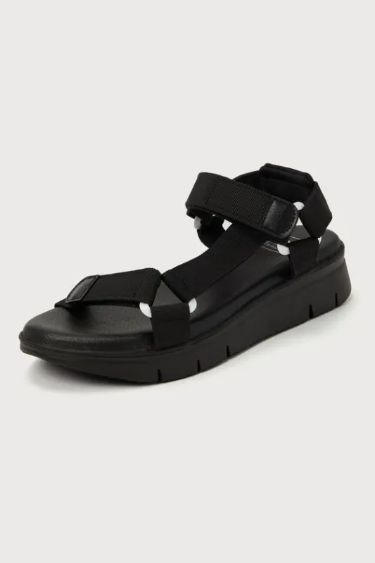 Qwest Black Strappy Sandals sold by Lulus