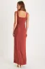 Glamorous Disposition Rust Ruched Maxi Dress sold by Lulus