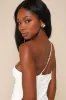 Truly Poised Ivory Textured 3D Floral One-Shoulder Midi Dress sold by Lulus