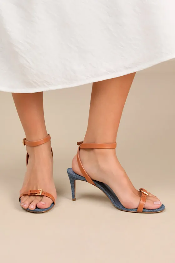 Aurora Mid Blue Ankle Strap High Heel Sandals sold by Lulus
