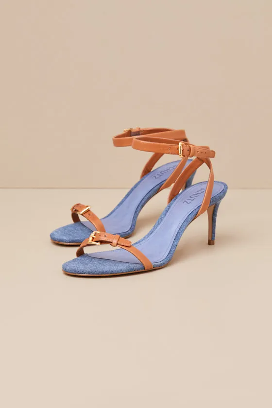 Aurora Mid Blue Ankle Strap High Heel Sandals sold by Lulus product image thumbnail 3