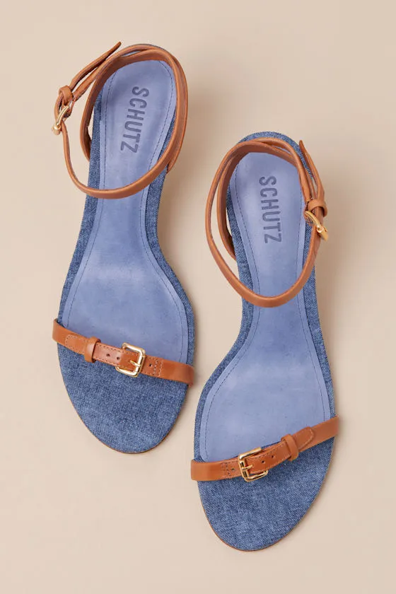 Aurora Mid Blue Ankle Strap High Heel Sandals sold by Lulus product image thumbnail 4