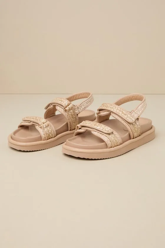 Quista Natural Raffia Flatform Slingback Sandals sold by Lulus product image thumbnail 2