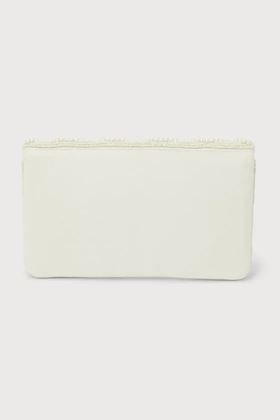 Glowing Aura Ivory Pearl Beaded Clutch sold by Lulus product image thumbnail 3