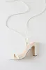 Xylia White Lace-Up Heels sold by Lulus