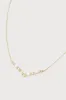 Glittering Dream 14KT Gold Rhinestone Necklace sold by Lulus