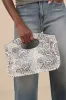 Dahlia Grey and Ivory Snake Print Vegan Leather Crossbody Bag sold by Lulus