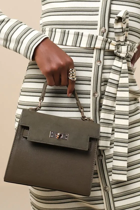 Timeless Trendsetter Olive Vegan Leather Crossbody Bag sold by Lulus