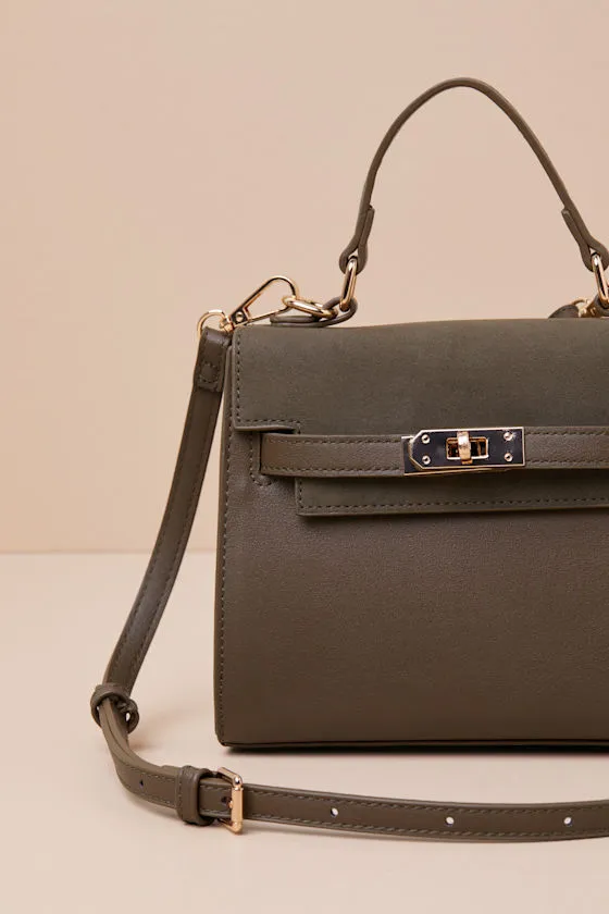 Timeless Trendsetter Olive Vegan Leather Crossbody Bag sold by Lulus product image thumbnail 2