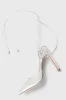 Munie White Pointed-Toe Lace-Up High Heel Pumps sold by Lulus