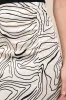 Classy Influence Cream Abstract Asymmetrical Midi Skirt sold by Lulus