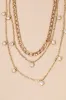 Composed Sparkle Gold Rhinestone Curb Chain Layered Necklace sold by Lulus