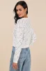 Effortlessly Delightful Ivory Pointelle Knit Sweater Top sold by Lulus