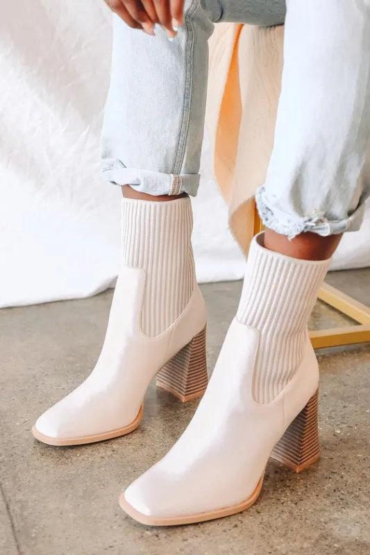 Naynee Bone Square Toe Mid-Calf Boots sold by Lulus