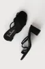 Kaylah Black Suede High Heel Sandals sold by Lulus