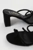 Kaylah Black Suede High Heel Sandals sold by Lulus